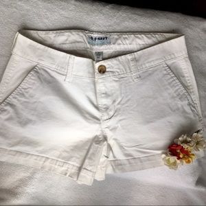 ON White chino shorts